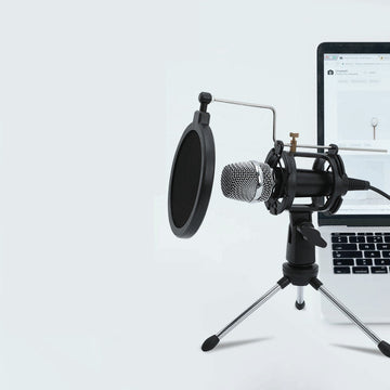 Mini Mobile Computer Live Broadcast With Stand Microphone Aluminum Marquezshop