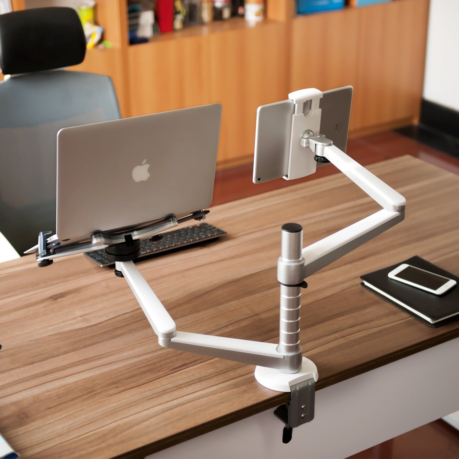 Aluminum Alloy Laptop Stand Double-arm Office Lazy Tablet Stand Marquezshop