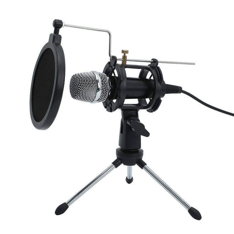 Mini Mobile Computer Live Broadcast With Stand Microphone Aluminum Marquezshop
