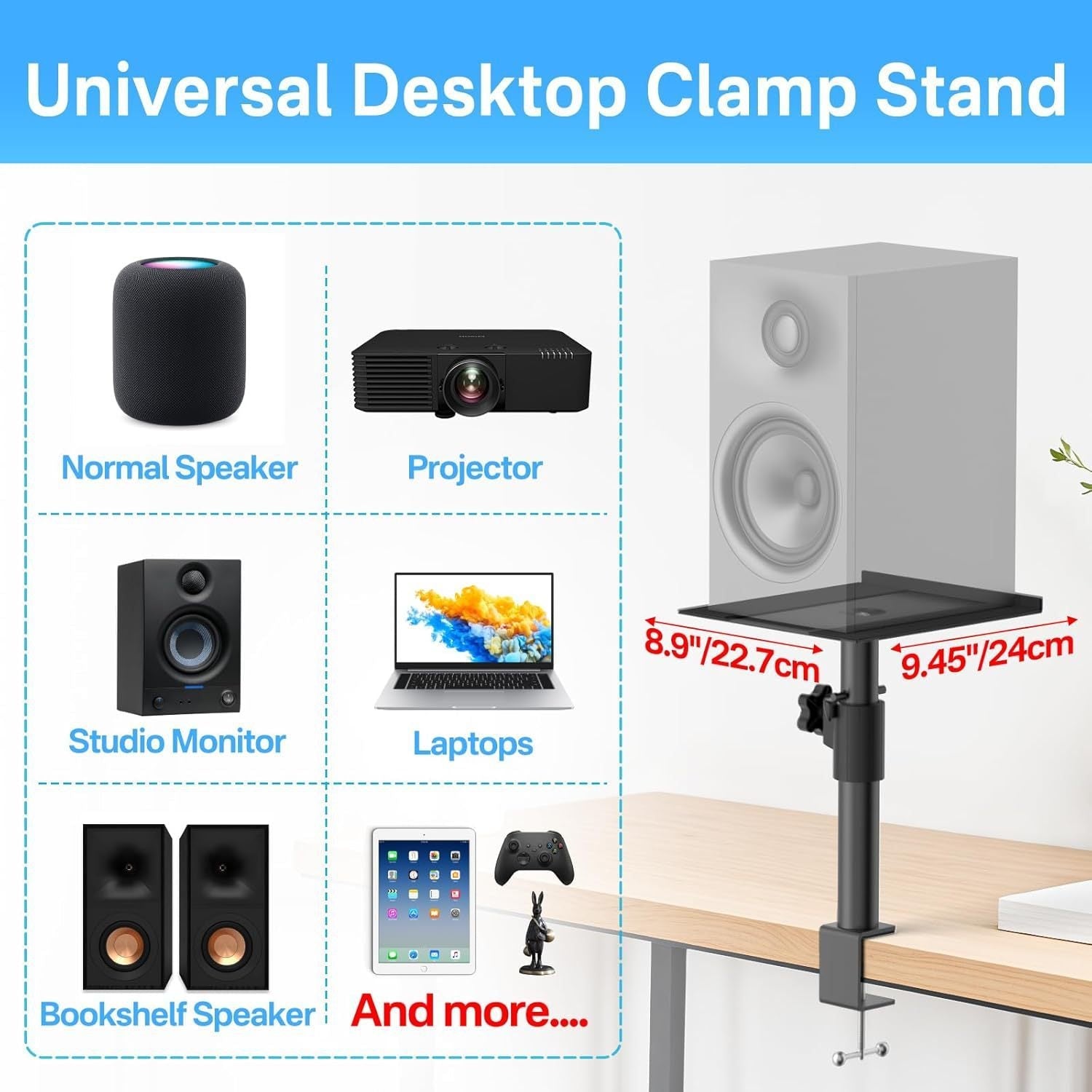 Desk Clip-on Desktop Bracket Movable Wall Lifting Marquezshop